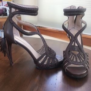 BCBG Maxazria Brown platform heels